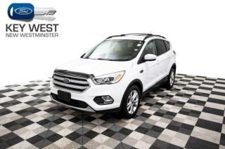 This 4WD SE Escape is equipped with back-up camera, Sync 3, reverse sensors, and heated seats.This vehicle comes with our Buy With Confidence program. This includes a 30 day/2,000Km exchange policy, No charge 6 month warranty (only applicable if factory powertrain warranty has expired), Complete safety and mechanical inspection, as well as Carproof Report and full vehicle disclosure!We have competitive finance rates and a great sales team to facilitate your next vehicle purchase.Come to Key West Ford and check out the biggest selection on new and used vehicles in the Lower Mainland. We are the #1 Volume Dealer in BC, and have been voted as the #1 Dealer for Customer Experience on DealerRater. Call or email us today to book a test drive. Price does not include $699 Dealer Documentation Fee, levys, and applicable taxes.Dealer #7485