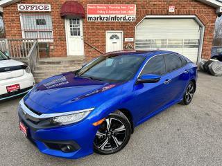 Used 2017 Honda Civic Touring HTD LTHR Sunroof CarPlay Backup Dual-A/C for sale in Bowmanville, ON