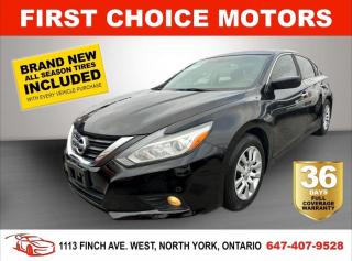 Welcome to First Choice Motors, the largest car dealership in Toronto of pre-owned cars, SUVs, and vans priced between $5000-$15,000. With an impressive inventory of over 300 vehicles in stock, we are dedicated to providing our customers with a vast selection of affordable and reliable options. <br><br>Were thrilled to offer a used 2016 Nissan Altima S, black color with 177,000km (STK#6835) This vehicle was $11990 NOW ON SALE FOR $9990. It is equipped with the following features:<br>- Automatic Transmission<br>- Power windows<br>- Power locks<br>- Power mirrors<br>- Air Conditioning<br><br>At First Choice Motors, we believe in providing quality vehicles that our customers can depend on. All our vehicles come with a 36-day FULL COVERAGE warranty. We also offer additional warranty options up to 5 years for our customers who want extra peace of mind.<br><br>Furthermore, all our vehicles are sold fully certified with brand new brakes rotors and pads, a fresh oil change, and brand new set of all-season tires installed & balanced. You can be confident that this car is in excellent condition and ready to hit the road.<br><br>At First Choice Motors, we believe that everyone deserves a chance to own a reliable and affordable vehicle. Thats why we offer financing options with low interest rates starting at 7.9% O.A.C. Were proud to approve all customers, including those with bad credit, no credit, students, and even 9 socials. Our finance team is dedicated to finding the best financing option for you and making the car buying process as smooth and stress-free as possible.<br><br>Our dealership is open 7 days a week to provide you with the best customer service possible. We carry the largest selection of used vehicles for sale under $9990 in all of Ontario. We stock over 300 cars, mostly Hyundai, Chevrolet, Mazda, Honda, Volkswagen, Toyota, Ford, Dodge, Kia, Mitsubishi, Acura, Lexus, and more. With our ongoing sale, you can find your dream car at a price you can afford. Come visit us today and experience why we are the best choice for your next used car purchase!<br><br>All prices exclude a $10 OMVIC fee, license plates & registration  and ONTARIO HST (13%)