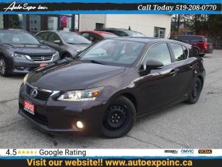 Used 2012 Lexus CT 200h Hybrid,Certified,Backup Camera,Leather,Sunroof,Fog for sale in Kitchener, ON