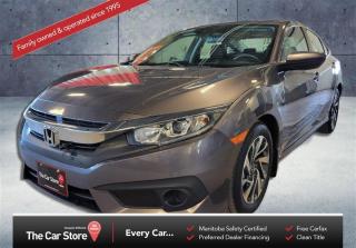 Used 2017 Honda Civic EX| Sunroof/Heated Seats/Honda Sensing/No Accident for sale in Winnipeg, MB