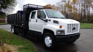 2006 Chevrolet C7500 Dump Truck Crew Cab Dually Diesel Cat C7 7.2 litre 6 cylinder, 4 door, automatic, AM/FM radio, hydraulic brakes, white exterior, grey interior, cloth.  Box size: 18 feet by 7.5 feet. Certificate and Decal Valid to November 2024. $47,870.00 plus $375 processing fee, $48,245.00 total payment obligation before taxes.  Listing report, warranty, contract commitment cancellation fee. All above specifications and information is considered to be accurate but is not guaranteed and no opinion or advice is given as to whether this item should be purchased. We do not allow test drives due to theft, fraud and acts of vandalism. Instead we provide the following benefits: Complimentary Warranty (with options to extend), Limited Money Back Satisfaction Guarantee on Fully Completed Contracts, Contract Commitment Cancellation, and an Open-Ended Sell-Back Option. Ask seller for details or call 604-522-REPO(7376) to confirm listing availability.