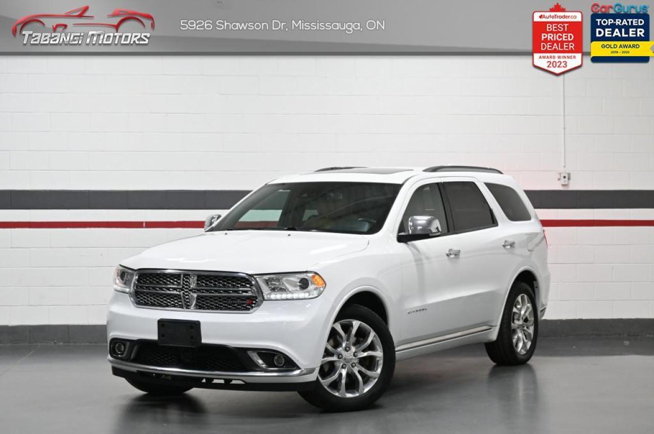 Used 2016 Dodge Durango Citadel  No Accident DVD, Leather Sunroof Navigation Blindspot Remote Start for sale in Mississauga, ON