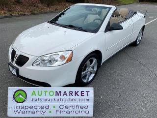 Used 2006 Pontiac G6 GT Convertible AUTO LOADED, WARRANTY, FINANCE, INSPECTED W/ BCAA MEMBERSHIP! for sale in Surrey, BC