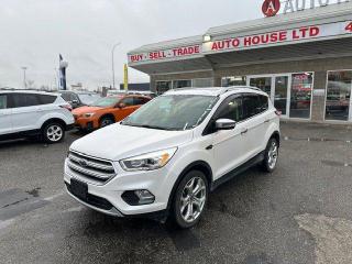 <div>2017 FORD ESCAPE TITANIUM 4WD WITH 105267 KMS, NAVIGATION, BACKUP CAMERA, APPLE CARPLAY/ANDROID AUTO, PANORAMIC ROOF, HEATED STEERING WHEEL, PUSH BUTTON START, BLUETOOTH, USB/AUX, PADDLE SHIFTERS, BLIND SPOT DETECTION, AUTO STOP/START, AUTO PARALLEL PARK, PARK SENSORS, HEATED SEATS, LEATHER SEATS, CD/RADIO, AC, POWER WINDOWS LOCKS SEATS AND MORE!</div>