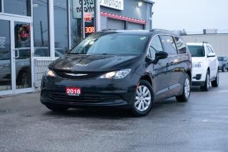 <p>Check out our 2018 Chrysler Pacifica L in Brilliant Black Crystal Pearl that's engineered for uncompromising versatility! Powered by a 3.6 Litre Pentastar V6 that offers 287hp connected to an innovative 9 Speed Automatic transmission. This Front Wheel Drive minivan yields approximately 8.4L/100km on the highway and provides a comfortable ride whether you're heading out on a long road trip or just around the block! Enjoy being seen in this kid-friendly Pacifica that features stylish good looks, halogen headlights, and heated power mirrors.</p>

<p><strong><p></strong></p>

<p>The cabin of our L trim is upscale and contemporary with comfortable cloth seats that include a deluxe second row and a Stow 'n Go third row to go with a tilt-and-telescoping steering wheel, cruise control, air conditioning, power accessories, overhead rear DVD entertainment, and a Uconnect 4 infotainment system. With that, you can rely on a 7-inch touchscreen, Android Auto/Apple CarPlay, Bluetooth, and a six-speaker audio system to stay connected and entertained.</p>

<p><strong><p></strong></p>

<p>Chrysler safeguards you and your loved ones on every trip with a blind-spot monitor, rear cross-traffic alert, rear parking sensors, a backup camera, a tire-pressuring monitoring system, and electronic stability control. With its modern design and amenities, our Pacifica is ready for your modern family! Save this Page and Call for Availability. We Know You Will Enjoy Your Test Drive Towards Ownership! Errors and omissions excepted Good Credit, Bad Credit, No Credit - All credit applications are 100% processed! Let us help you get your credit started or rebuilt with our experienced team of professionals. Good credit? Let us source the best rates and loan that suits you. Same day approval! No waiting! Experience the difference at Chatham's award winning Pre-Owned dealership 3 years running! All vehicles are sold certified and e-tested, unless otherwise stated. Helping people get behind the wheel since 1999! If we don't have the vehicle you are looking for, let us find it! All cars serviced through our onsite facility. Servicing all makes and models. We are proud to serve southwestern Ontario with quality vehicles for over 16 years! Can't make it in? No problem! Take advantage of our NO FEE delivery service! Chatham-Kent, Sarnia, London, Windsor, Essex, Leamington, Belle River, LaSalle, Tecumseh, Kitchener, Cambridge, waterloo, Hamilton, Oakville, Toronto and the GTA.</p>