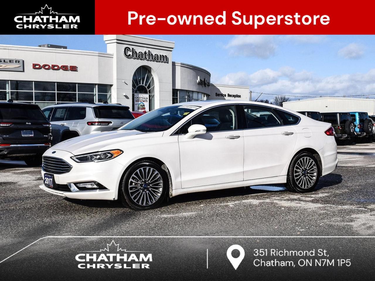 Used 2017 Ford Fusion SE LEATHER NAVIGATION for sale in Chatham, ON