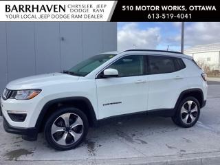 Just IN... 2017 Jeep Compass North 4X4 with Very Low KMs. Some of the MANY Feature Options included in the Trim Package are 2.4L Tigershark MultiAir Engine, 9speed automatic transmission, 4X4 with SelecTerrain System, 18-inch aluminum wheels with Black pockets, StopStart dual battery system, 8.4inch touchscreen with GPS navigation, ParkView Rear BackUp Camera, Keyless Enter n Go with push button start & Remote start system , Handsfree communication with Bluetooth streaming, SiriusXM satellite radio, Apple CarPlay & Google Android Auto, Media hub with USB port and auxiliary input jack, Electric park brake, Front heated seats, Heated steering wheel, A/C w/ dualzone auto temp control, Power 8way driver Seat with Lumbar Support & Rear 60/40 split folding bench seat & much MORE. The Jeep includes a Clean Car-Proof Report free of any Insurance or Collision Claims. The Jeep has gone through a Detail Cleaning and is all Ready for YOU. Nobody deals like Barrhaven Jeep Dodge Ram, come and see us today and we will show you why!!