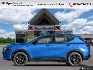 <b>Hybrid,  Heated Seats,  Heated Steering Wheel,  Remote Start,  Apple CarPlay!</b><br> <br> <br> <br>Call 613-489-1212 to speak to our friendly sales staff today, or come by the dealership!<br> <br>  Menacing good looks combined with iconic muscle features and new tech makefor a new breed of CUV with this 2024 Hornet. <br> <br>This 2024 Dodge Hornet features sharp aggressive exterior styling combined with astounding performance from a selection of powertrains to ensure that this head-turning SUV stays on top of the pack. With an addition of a new hybrid power unit, exceptional acceleration as well as impressive efficiency is expected. For a taste of the new chapter of Dodge, step this way.<br> <br> This blu bayou SUV  has an automatic transmission and is powered by a  288HP 1.3L 4 Cylinder Engine.<br> <br> Our Hornets trim level is R/T PHEV. This Hornet R/T Hybrid features many amazing standard equipment such as a 10.25-inch infotainment screen powered by Uconnect 5 with Apple CarPlay and Android Auto, LED lights with daytime running lights and automatic high beams, and power heated side mirrors. Safety on the road is assured thanks to blind spot detection, ParkSense rear parking sensors, forward collision warning with rear cross path detection, lane departure warning, and a ParkView back-up camera. Additional features include mobile hotspot internet access, front and rear cupholders, proximity keyless entry with push button start, traffic distance pacing, dual-zone front air conditioning, and so much more! This vehicle has been upgraded with the following features: Hybrid,  Heated Seats,  Heated Steering Wheel,  Remote Start,  Apple Carplay,  Android Auto,  Blind Spot Detection. <br><br> View the original window sticker for this vehicle with this url <b><a href=http://www.chrysler.com/hostd/windowsticker/getWindowStickerPdf.do?vin=ZACPDFCW2R3A17550 target=_blank>http://www.chrysler.com/hostd/windowsticker/getWindowStickerPdf.do?vin=ZACPDFCW2R3A17550</a></b>.<br> <br>To apply right now for financing use this link : <a href=https://CreditOnline.dealertrack.ca/Web/Default.aspx?Token=3206df1a-492e-4453-9f18-918b5245c510&Lang=en target=_blank>https://CreditOnline.dealertrack.ca/Web/Default.aspx?Token=3206df1a-492e-4453-9f18-918b5245c510&Lang=en</a><br><br> <br/><br> Buy this vehicle now for the lowest weekly payment of <b>$194.92</b> with $0 down for 96 months @ 6.49% APR O.A.C. ( Plus applicable taxes -  $1199  fees included in price    ).  See dealer for details. <br> <br>If youre looking for a Dodge, Ram, Jeep, and Chrysler dealership in Ottawa that always goes above and beyond for you, visit Myers Manotick Dodge today! Were more than just great cars. We provide the kind of world-class Dodge service experience near Kanata that will make you a Myers customer for life. And with fabulous perks like extended service hours, our 30-day tire price guarantee, the Myers No Charge Engine/Transmission for Life program, and complimentary shuttle service, its no wonder were a top choice for drivers everywhere. Get more with Myers!<br> Come by and check out our fleet of 40+ used cars and trucks and 100+ new cars and trucks for sale in Manotick.  o~o