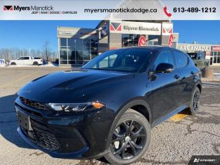 <b>Hybrid,  Sunroof,  Cooled Seats,  Navigation,  Premium Audio!</b><br> <br> <br> <br>Call 613-489-1212 to speak to our friendly sales staff today, or come by the dealership!<br> <br>  Menacing good looks combined with iconic muscle features and new tech makefor a new breed of CUV with this 2024 Hornet. <br> <br>This 2024 Dodge Hornet features sharp aggressive exterior styling combined with astounding performance from a selection of powertrains to ensure that this head-turning SUV stays on top of the pack. With an addition of a new hybrid power unit, exceptional acceleration as well as impressive efficiency is expected. For a taste of the new chapter of Dodge, step this way.<br> <br> This ball SUV  has an automatic transmission and is powered by a  288HP 1.3L 4 Cylinder Engine.<br> <br> Our Hornets trim level is R/T Plus PHEV. This range-topping R/T Plus rewards you with inbuilt navigation, ventilated and heated leather seats with power adjustment and lumbar support, a power liftgate, a leather-wrapped heated steering wheel, remote engine start, and an 8-speaker Harman Kardon audio system. Other amazing standard features include a 10.25-inch infotainment screen powered by Uconnect 5 with wireless Apple CarPlay and Android Auto, LED lights with daytime running lights and automatic high beams, and power heated side mirrors. Safety on the road is assured thanks to blind spot detection, ParkSense rear parking sensors, forward collision warning with rear cross path detection, lane departure warning, and a ParkView back-up camera. Additional features include mobile hotspot internet access, front and rear cupholders, proximity keyless entry with push button start, traffic distance pacing, dual-zone front air conditioning, and so much more! This vehicle has been upgraded with the following features: Hybrid,  Sunroof,  Cooled Seats,  Navigation,  Premium Audio,  Power Liftgate,  Remote Start. <br><br> View the original window sticker for this vehicle with this url <b><a href=http://www.chrysler.com/hostd/windowsticker/getWindowStickerPdf.do?vin=ZACPDFDW9R3A17172 target=_blank>http://www.chrysler.com/hostd/windowsticker/getWindowStickerPdf.do?vin=ZACPDFDW9R3A17172</a></b>.<br> <br>To apply right now for financing use this link : <a href=https://CreditOnline.dealertrack.ca/Web/Default.aspx?Token=3206df1a-492e-4453-9f18-918b5245c510&Lang=en target=_blank>https://CreditOnline.dealertrack.ca/Web/Default.aspx?Token=3206df1a-492e-4453-9f18-918b5245c510&Lang=en</a><br><br> <br/> Weve discounted this vehicle $1350.    0% financing for 36 months. 5.49% financing for 96 months. <br> Buy this vehicle now for the lowest weekly payment of <b>$200.27</b> with $0 down for 96 months @ 5.49% APR O.A.C. ( Plus applicable taxes -  $1199  fees included in price    ).  Incentives expire 2024-07-02.  See dealer for details. <br> <br>If youre looking for a Dodge, Ram, Jeep, and Chrysler dealership in Ottawa that always goes above and beyond for you, visit Myers Manotick Dodge today! Were more than just great cars. We provide the kind of world-class Dodge service experience near Kanata that will make you a Myers customer for life. And with fabulous perks like extended service hours, our 30-day tire price guarantee, the Myers No Charge Engine/Transmission for Life program, and complimentary shuttle service, its no wonder were a top choice for drivers everywhere. Get more with Myers!<br> Come by and check out our fleet of 40+ used cars and trucks and 100+ new cars and trucks for sale in Manotick.  o~o