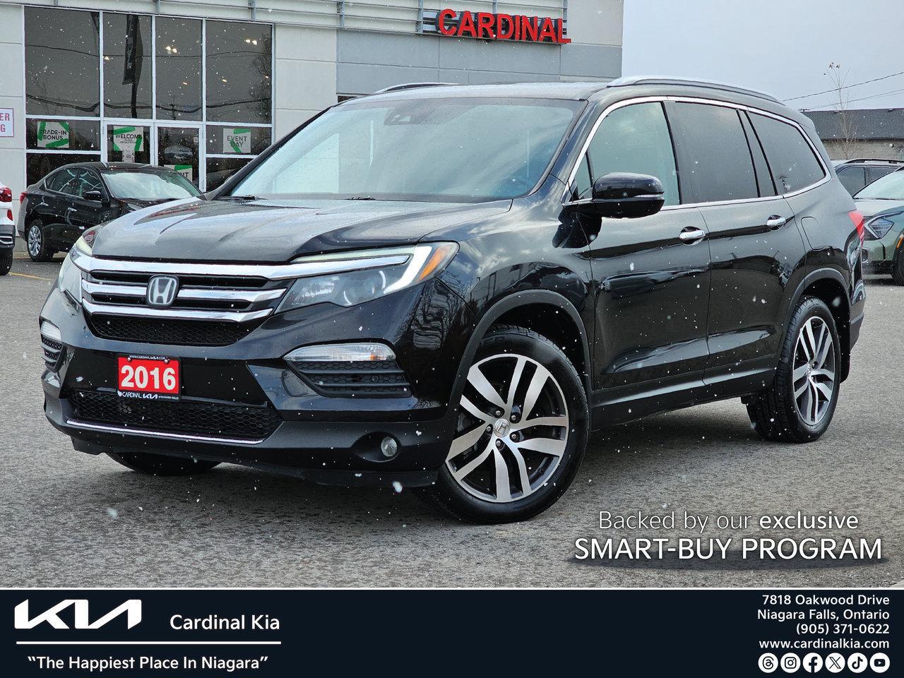 Used 2016 Honda Pilot Touring, AWD, Navi, Heated Leather Seats for sale in Niagara Falls, ON