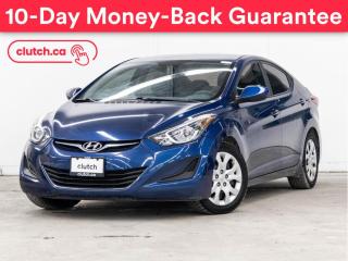 Used 2015 Hyundai Elantra GL w/ Cruise Control, A/C, Rearview Cam for sale in Toronto, ON