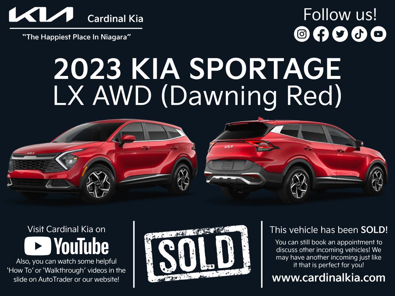New 2023 Kia Sportage LX for sale in Niagara Falls, ON