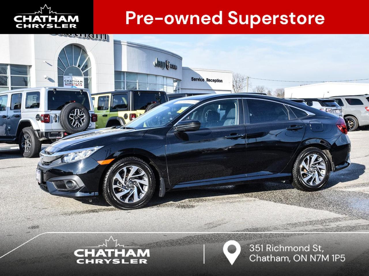 Used 2018 Honda Civic w/Honda Sensing for sale in Chatham, ON
