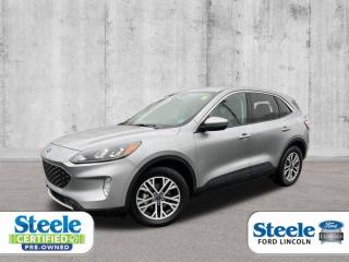 Iconic Silver Metallic2022 Ford Escape SELAWD eCVT 2.5L iVCTVALUE MARKET PRICING!!, 2.5L iVCT, eCVT, AWD, Adaptive Cruise Control (ACC) w/Stop & Go, Automatic temperature control, Dual front impact airbags, Dual front side impact airbags, Electronic Fuel Door Release, Equipment Group 303A, Evasive Steering Assist, Ford Co-Pilot360 Assist+, Four wheel independent suspension, Instrument Panel w/6.5 Digital Screen, Knee airbag, Neutral Towing Capability, Occupant sensing airbag, Overhead airbag, Pedestrian Alert Sounder, Power driver seat, Power Liftgate, Power steering, Remote keyless entry, Speed Sign Recognition, Steering wheel mounted audio controls, SYNC 3 Communications & Entertainment System, SYNC 3/Apple CarPlay/Android Auto, Voice-Activated Touchscreen Navigation System.Certified.Certification Program Details: 85 Point inspection Fluid Top Ups Brake Inspection Tire Inspection Oil Change Recall Check Copy Of Carfax ReportALL CREDIT APPLICATIONS ACCEPTED! ESTABLISH OR REBUILD YOUR CREDIT HERE. APPLY AT https://steeleadvantagefinancing.com/6198 We know that you have high expectations in your car search in Halifax. So if youre in the market for a pre-owned vehicle that undergoes our exclusive inspection protocol, stop by Steele Ford Lincoln. Were confident we have the right vehicle for you. Here at Steele Ford Lincoln, we enjoy the challenge of meeting and exceeding customer expectations in all things automotive.