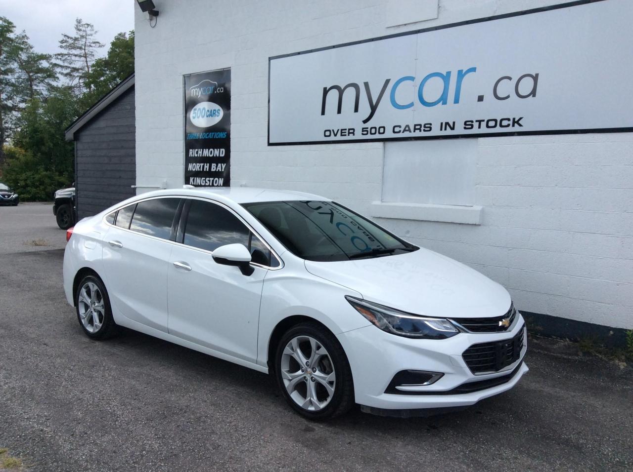 Used 2018 Chevrolet Cruze Premier Auto ALLOYS. HEATED SEATS. BACKUP CAM. PWR SEATS. A/C. for sale in North Bay, ON