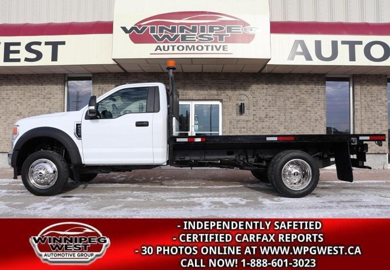 Used 2020 Ford F-550 REG CAB DUALLY 4X4, 12FT DECK, HD GVW,  AS NEW! for sale in Headingley, MB