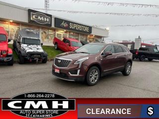 <b>BEAUTIFUL AWD SUV !! REAR CAMERA, PARKING SENSORS, COLLISION SENSORS, BLIND SPOT, LANE DEPARTURE, REMOTE START, RAIN SENSING WIPERS, AUTO HIGH BEAM, PANORAMIC SUNROOF, LEATHER, POWER SEATS W/ DRIVER MEMORY, HEATED SEATS, HEATED STEERING WHEEL, POWER GATE</b><br>      This  2022 Cadillac XT5 is for sale today. <br> <br>Styled to turn heads, this Cadillac XT5 makes a statement with every arrival, while its sharp lines and sweeping curves meet the jewel-like lighting elements for a style thats truly stunning! It comes with a generous amount of cargo room and is filled with advanced safety features plus next level technology. A thoroughly progressive vehicle both inside and out, this XT5 was designed to accommodate all of your needs, while expressing your distinctive sense of class and style.This  SUV has 82,060 kms. Its  brown in colour  . It has an automatic transmission and is powered by a  235HP 2.0L 4 Cylinder Engine. <br> <br> Our XT5s trim level is Premium Luxury. Stepping up to this Premium Luxury XT5 is a great choice as it comes fully loaded with unique aluminum wheels, an Ultraview power sunroof, power leather seats with memory package, signature LED headlights with highbeam assist, dual zone climate control, and bright trim providing dazzling detail. The large 8 inch touchscreen features voice recognition technology, wireless Android Auto and Apple CarPlay, a 4G Wi-Fi hotspot, SiriusXM, and Bose Premium Audio makes sure you never miss a beat. Interior luxury and convenience features include a foot activated power rear liftgate, adaptive remote start, following distance indicator, lane keep assist, forward collision warning and automatic emergency braking plus much more.<br> <br>To apply right now for financing use this link : <a href=https://www.cmhniagara.com/financing/ target=_blank>https://www.cmhniagara.com/financing/</a><br><br> <br/><br>Trade-ins are welcome! Financing available OAC ! Price INCLUDES a valid safety certificate! Price INCLUDES a 60-day limited warranty on all vehicles except classic or vintage cars. CMH is a Full Disclosure dealer with no hidden fees. We are a family-owned and operated business for over 30 years! o~o