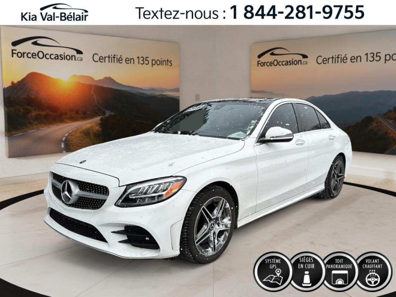 Used 2019 Mercedes-Benz C-Class C 300 AWD*TOIT*B-ZONE*TURBO*CRUISE* for sale in Québec, QC
