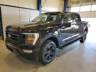 This all new redesigned 2023 Ford F-150 XLT High Package 302A looks absolutely stunning in Agate Black Metallic. This truck comes with the ever popular 3.5L PowerBoost engine. This remarkable engine not only produces 430 horsepower and 570 ft pounds of torque, but by leveraging the PowerBoost technology and a 10-speed automatic transmission this truck is rated it to get 10.4 L 100/km (25 miles per gallon) combined highway/city fuel economy. This 4-wheel drive truck also has a 12,000 lbs. towing capacity.

Key Features:
XLT Black Appearance Package 
20 Gloss Black Wheels 
Leather Seats
Skid Plates
Spray In Bed Liner 
Twin Panel Moonroof 
XLT Sport Package 
8 LCD Productivity Screen in Instrument Cluster
Remote Start System
LED Reflector Head Lights & LED Fog Lights
Boxlink Cargo Management System W/Locking Cleats 
Apple Car Play/Android Auto 
FordPass Connect 
Dual-Zone Climate Control W/Automatic Temperature Control
4G Wi-Fi Modem 
10-Way Power Drivers Seat
Backup Camera 
Automatic High Beam 
Reverse Brake Assist 
Post-Collision Braking 
MyKey 4.2 LCD Productivity Screen (In Gauge Cluster) 
Keyless Entry Keypad 
Lane Keeping System 
BLIS Pre-Collision Assist
4X4

Saskatchewan has a rough climate, but the F150 tough pickup leverages physical features and technology that will keep you comfortable and safe. This truck is loaded right up and includes 20 wheels, 8 productivity screen in instrument cluster, BLIS w/trailer tow coverage, dual-zone climate control, wrapped steering wheel, rear under seat storage, SecuriCode keyless entry keypad, power-sliding rear window, trailer tow package, 10-way power drivers seat, class IV hitch, Ford Pass, Bluetooth, 7 speakers, pedestrian detection, forward collision warning, dynamic brake system, lane-keeping alert, lane-keeping aid, driver alert, automatic high beam, onboard 400W outlet, reverse brake assist, post-collision braking, BLIS (blind spot information system), remote start, remote tailgate release, LED reflector headlamps, LED fog lamps, LED high mount stop lights, lane keeping assist, rear view camera, post collision braking, trailer sway control, auto high beam, power tailgate lock, remote start and so much more. 

At Moose Jaw Ford, we're driving change all across Saskatchewan! We are Moose Jaw's prime destination for everything automotive. We pride ourselves by consistently providing the highest quality customer experience  every single time. Because of this commitment, and the love of what we do, Moose Jaw Ford is the recipient of multiple President's Club Awards and is recognized as one of Canada's Best Managed Companies. We are dedicated to building long lasting relationships. You can trust that our trained service technicians will take excellent care of you and your vehicle when you visit our service department. Come visit us today at 1010 North Service Road..