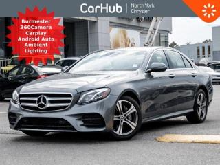 Used 2020 Mercedes-Benz E-Class E 350 4MATIC Burmester 360 Cam Pano Roof HUD for sale in Thornhill, ON