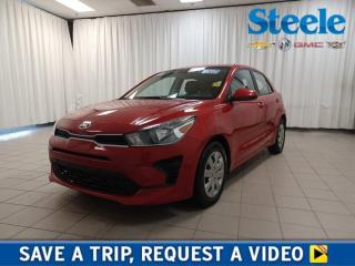 Get into our 2021 Kia Rio 5-Door LX+, and youre good to go in Currant Red! Powered by a 1.6 Litre 4 Cylinder offering 120hp matched to an intelligent CVT so you can have fun without sacrificing efficiency. In fact, this agile Front Wheel Drive sedan achieves approximately 5.7L/100km on the highway and is impressively easy to maneuver in the city. Our Rio also breaks the rules with a bold design set off by a black mesh grille, heated power mirrors, and sporty lines. Our LX+ cabin is carefully engineered for premium convenience and keeps you comfortable with supportive cloth seats, air conditioning, power accessories, and premium technology. Wireless Android Auto® and Apple CarPlay® lead the way and are complemented by an 8-inch touchscreen, Bluetooth®, and a six-speaker sound system. Versatile storage comes standard as well. Kia provides added peace of mind with safety measures such as a backup camera, electronic stability control, ABS, hill-start assistance, advanced airbags, tire-pressure monitoring, and more. You can pack a lot of fun into our practical Rio LX+! Save this Page and Call for Availability. We Know You Will Enjoy Your Test Drive Towards Ownership! Steele Chevrolet Atlantic Canadas Premier Pre-Owned Super Center. Being a GM Certified Pre-Owned vehicle ensures this unit has been fully inspected fully detailed serviced up to date and brought up to Certified standards. Market value priced for immediate delivery and ready to roll so if this is your next new to your vehicle do not hesitate. Youve dealt with all the rest now get ready to deal with the BEST! Steele Chevrolet Buick GMC Cadillac (902) 434-4100 Metros Premier Credit Specialist Team Good/Bad/New Credit? Divorce? Self-Employed?
