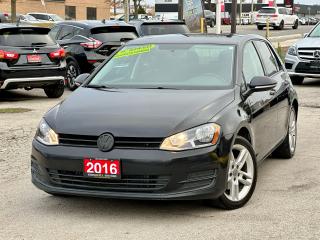 <p>CERTIFIED. NO ACCIDENT. WARRANTY </p><div><br />2016 VW GOLF TSI 1.8L 4 CYLINDER <br />MANUAL TRANSMISSION <br /><br />VERY FUN TO DRIVE. RUNS AND DRIVES EXCELLENT WITH NO ISSUES. ITS READY TO GO <br /><br />BACK UP CAMERA <br />BLUETOOTH <br />HEATED SEATS <br />POWER WINDOWS AND LOCKS <br />2 SET OF KEYS <br />NEW BRAKES ( ROTORS & PADS ) JUST INSTALLED.<br />FRESH OIL CHANGE <br /><br />UPGRADED EXHAUST SYSTEM SOUNDS GREAT ( ORIGINAL ONE INCLUDED IN THE CAR ). <br /><br /><br />COMES FULLY CERTIFIED ( SAFETY ) INCLUDED WITH MULTIPLE POINTS INSPECTION ALONG WITH CARFAX HISTORY REPORT FOR NO EXTRA CHARGE! <br /><br />ALL OUR VEHICLES COME WITH 3 MONTHS WARRANTY INCLUDED IN THE PRICE UPGRADE IS AVAILABLE UP TO 3 YEARS! <br /><br />PRICE + TAX NO EXTRA OR HIDDEN FEES.<br /><br />PLEASE CONTACT US TO ARRANGE YOUR APPOINTMENT FOR VIEWING AND TEST DRIVE.<br /><br />TERMINAL MOTORS <br />1421 Speers Rd, Oakville, ON L6L 2X5 </div>