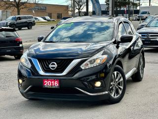 <p>ONE OWNER. CERTIFIED. LOW KMS.</p><div><br />2016 NISSAN MORANO SL LOADED <br />ONLY 132000<br /><br />RUNS AND DRIVES EXCELLENT WITH NO ISSUES. HAS BEEN MAINTAINED VERY WELL<br /><br />FRESH OIL CHANGE. <br />FULLY DETAILED.<br />BRAND NEW WINTER TIRES. <br /><br />EQUIPPED WITH: SPACIOUS AND COMFORTABLE LEATHER INTERIOR, BACK UP CAMERA, 360 BIRDS EYE VIEW CAMERA, BLIND SPOT ASSIST, HEATED SEATS, HEATED STEERING WHEEL, NAVIGATION, ALLOY WHEELS, MEMORY SEATS, BLUETOOTH, POWER WINDOWS, POWER LOCKS, KEYLESS ENTRY, PUSH BUTTON START, SUNROOF, PREMIUM BOSE AUDIO SYSTEM, FULLY LOADED. <br /><br />♦️BEING SOLD CERTIFIED WITH SAFETY INCLUDED IN THE PRICE! <br /><br />♦️ ALL OUR VEHICLES COME WITH 3 MONTHS WARRANTY. UPGRADE TO 3 YEARS AVAILABLE.<br /><br />PRICE + HST NO EXTRA OR HIDDEN FEES.<br /><br />PLEASE CONTACT US TO BOOK YOUR APPOINTMENT FOR VIEWING AND TEST DRIVE.<br /><br />TERMINAL MOTORS <br />1421 SPEERS RD, OAKVILLE </div>
