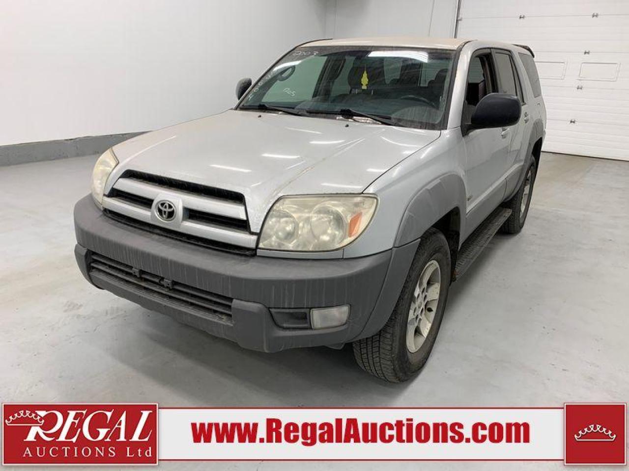 Used 2003 Toyota 4Runner SR5 for sale in Calgary, AB