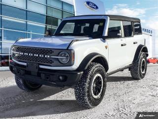 New 2023 Ford Bronco Badlands | Soft Top | Sasquatch Pkg | Htd Steering for sale in Winnipeg, MB
