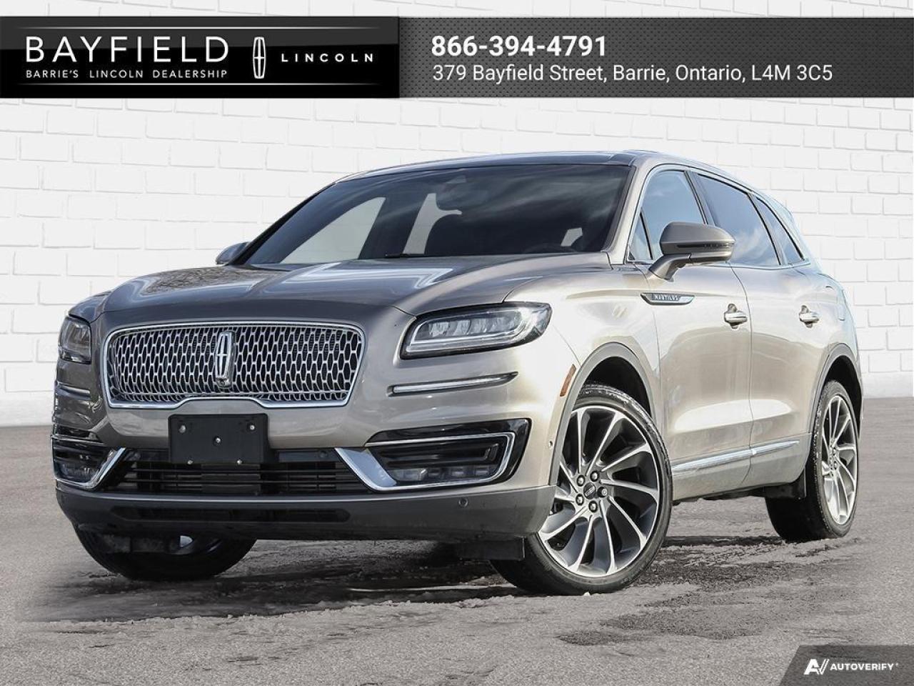 Used 2020 Lincoln Nautilus RESERVE for sale in Barrie, ON
