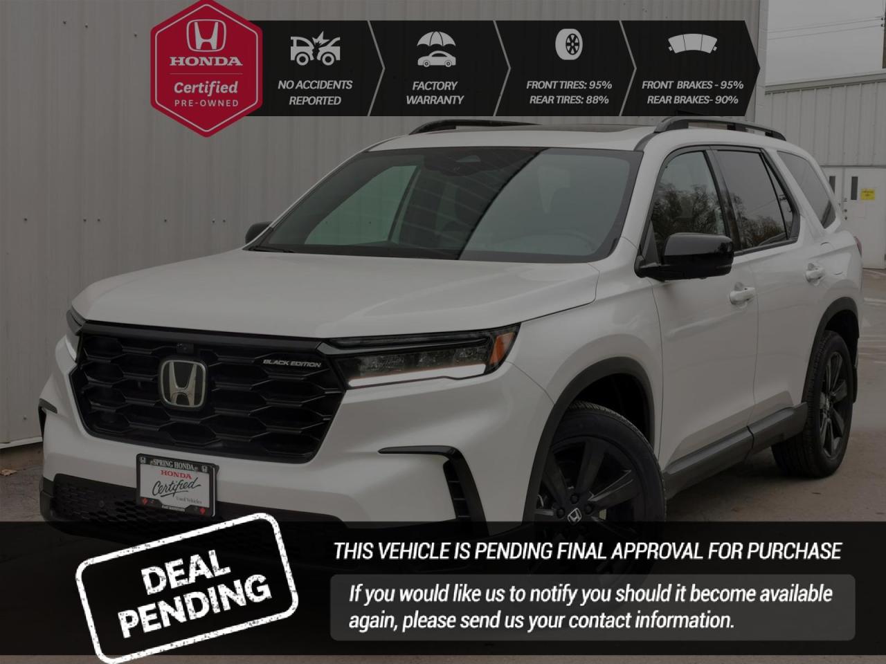 Used 2023 Honda Pilot Black Edition *** DEMO SPECIAL*** NO REPORTED ACCIDENTS, EXTENDED WARRANTY for sale in Cranbrook, BC