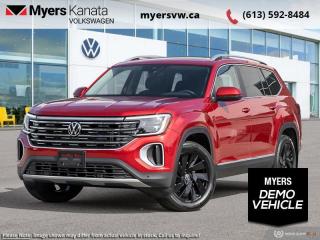 <b>Leather Seats!</b><br> <br> <br> <br>  Go the distance with this 2024 Volkswagen Atlas, featuring rugged engineering and a refined driving experience. <br> <br>This 2024 Volkswagen Atlas is a premium family hauler that offers voluminous space for occupants and cargo, comfort, sophisticated safety and driver-assist technology. The exterior sports a bold design, with an imposing front grille, coherent body lines, and a muscular stance. On the inside, trim pieces are crafted with premium materials and carefully put together to ensure rugged build quality, with straightforward control layouts, ergonomic seats, and an abundance of storage space. With a bevy of standard safety technology that inspires confidence, this 2024 Volkswagen Atlas is an excellent option for a versatile and capable family SUV.<br> <br> This aurora red chroma SUV  has an automatic transmission and is powered by a  2.0L I4 16V GDI DOHC Turbo engine.<br> <br> Our Atlass trim level is Highline 2.0 TSI. Upgrading to this Highline trim rewards you with awesome standard features such as a panoramic sunroof, harman/kardon premium audio, integrated navigation, and leather seating upholstery. Also standard include a power liftgate for rear cargo access, heated and ventilated front seats, a heated steering wheel, remote engine start, adaptive cruise control, and a 12-inch infotainment system with Car-Net mobile hotspot internet access, Apple CarPlay and Android Auto. Safety features also include blind spot detection, lane keeping assist with lane departure warning, front and rear collision mitigation, park distance control, and autonomous emergency braking. This vehicle has been upgraded with the following features: Leather Seats.  This is a demonstrator vehicle driven by a member of our staff, so we can offer a great deal on it.<br><br> <br>To apply right now for financing use this link : <a href=https://www.myersvw.ca/en/form/new/financing-request-step-1/44 target=_blank>https://www.myersvw.ca/en/form/new/financing-request-step-1/44</a><br><br> <br/>    5.99% financing for 84 months. <br> Buy this vehicle now for the lowest bi-weekly payment of <b>$468.14</b> with $0 down for 84 months @ 5.99% APR O.A.C. ( taxes included, $1071 (OMVIC fee, Air and Tire Tax, Wheel Locks, Admin fee, Security and Etching) is included in the purchase price.    ).  Incentives expire 2024-05-31.  See dealer for details. <br> <br> <br>LEASING:<br><br>Estimated Lease Payment: $366 bi-weekly <br>Payment based on 5.49% lease financing for 60 months with $0 down payment on approved credit. Total obligation $47,680. Mileage allowance of 16,000 KM/year. Offer expires 2024-05-31.<br><br><br>Call one of our experienced Sales Representatives today and book your very own test drive! Why buy from us? Move with the Myers Automotive Group since 1942! We take all trade-ins - Appraisers on site!<br> Come by and check out our fleet of 40+ used cars and trucks and 120+ new cars and trucks for sale in Kanata.  o~o