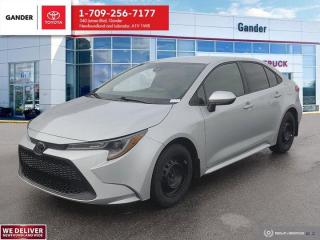 New Price!2022 Toyota Corolla L Manual 6-Speed Manual FWD 1.8L 4-Cylinder DOHC 16VClassic Silver MetallicOdometer is 8184 kilometers below market average!ALL CREDIT APPLICATIONS ACCEPTED! ESTABLISH OR REBUILD YOUR CREDIT HERE. APPLY AT https://steeleadvantagefinancing.com/?dealer=7148 We know that you have high expectations in your car search in NL. So, if youre in the market for a pre-owned vehicle that undergoes our exclusive inspection protocol, stop by Gander Toyota. Were confident we have the right vehicle for you. Here at Gander Toyota, we enjoy the challenge of meeting and exceeding customer expectations in all things automotive.ABS brakes, Electronic Stability Control, Heated door mirrors, Illuminated entry, Low tire pressure warning, Remote keyless entry, Traction control.Toyota Certified Details:* Zero Deductible / Complimentary First Oil & Filter Change (6 mos/8,000 km, whichever comes first) / FREE tank of gas / Warranty Honoured at over 1,500 Toyota Dealers in Canada and the U.S. / CARFAX Vehicle History Reports* 7 days / 1,500 kms Exchange Privilege* 24-hour Roadside Assistance* Through Toyota Financial Services, you can take advantage of our special Toyota Certified Used Vehicle Rates. 24 months - 5.39%, 36 months - 6.39%, 48 months - 6.69%, 60 months - 6.89%, 72 months - 7.09%* 6 months / 10,000 km Powertrain. Optional Extra Care Protection. $0 Deductible* 160-point inspectionSteele Auto Group is the most diversified group of automobile dealerships in Atlantic Canada, with 34 dealerships selling 27 brands and an employee base of over 1000. Sales are up by double digits over last year and the plan going forward is to expand further into Atlantic Canada. PLEASE CONFIRM WITH US THAT ALL OPTIONS, FEATURES AND KILOMETERS ARE CORRECT.