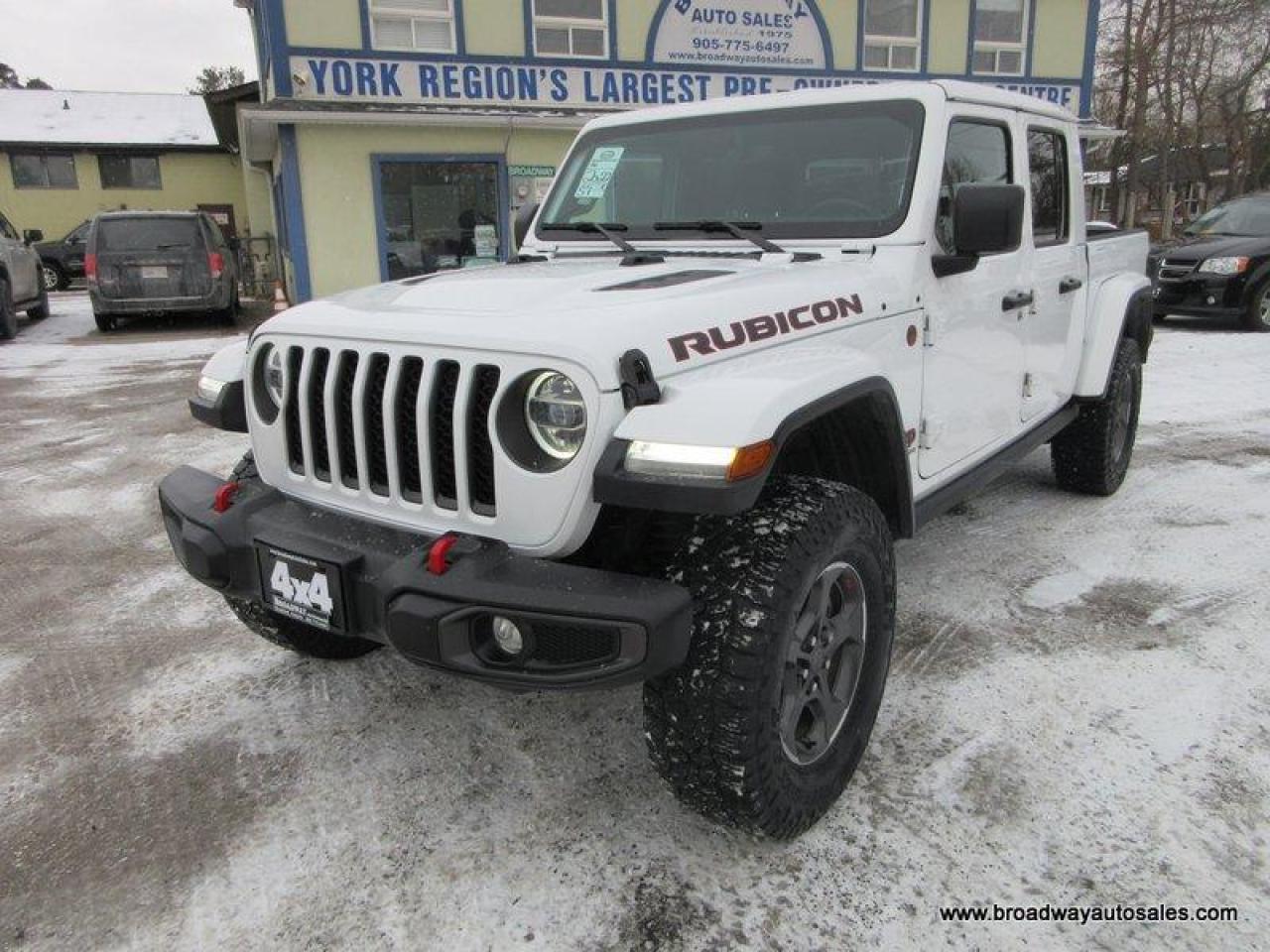 2022 Jeep Gladiator LOADED RUBICON-MODEL 5 PASSENGER 3.6L - V6.. 4X4.. CREW-CAB.. SHORTY.. LEATHER.. REMOVEABLE TOP.. HEATED SEATS & WHEEL.. BACK-UP CAMERA..
