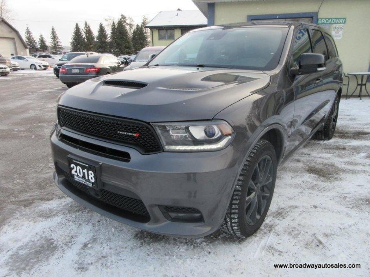 Used 2018 Dodge Durango ALL-WHEEL DRIVE GT-MODEL 6 PASSENGER 3.6L - V6.. CAPTAINS 3RD ROW.. NAVIGATION.. POWER SUNROOF.. LEATHER.. HEATED SEATS & WHEEL.. BACK-UP CAMERA.. for sale in Bradford, ON