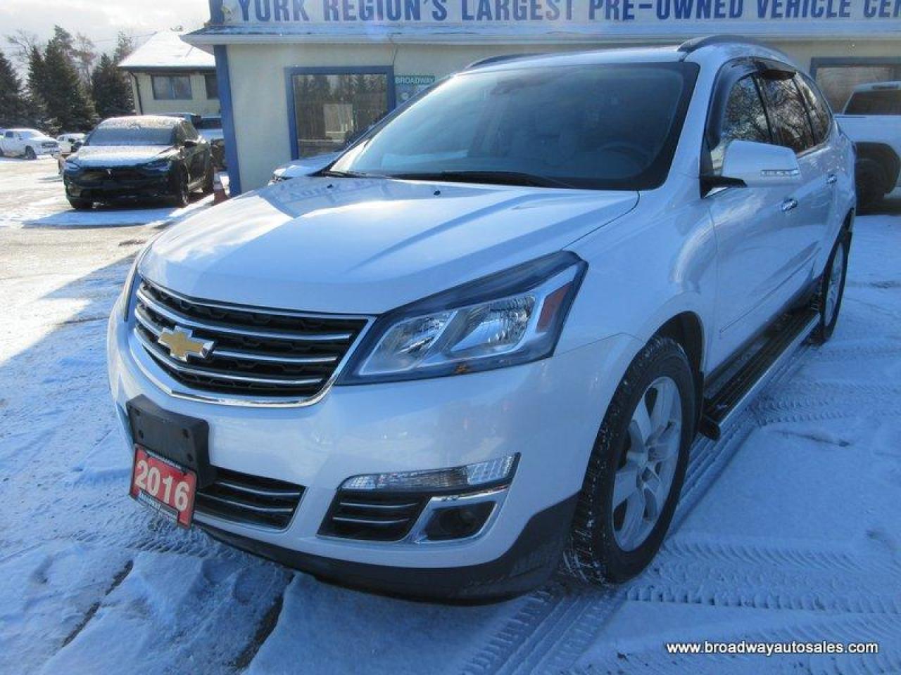 2016 Chevrolet Traverse ALL-WHEEL DRIVE LTZ-MODEL 7 PASSENGER 3.6L - V6.. CAPTAINS & 3RD ROW.. NAVIGATION.. LEATHER.. HEATED SEATS & WHEEL.. POWER SUNROOF.. BACK-UP CAMERA..