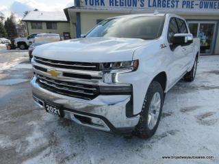 Used 2021 Chevrolet Silverado 1500 LOADED LTZ-EDITION 5 PASSENGER 5.3L - V8.. 4X4.. CREW-CAB.. SHORTY.. LEATHER.. HEATED SEATS & WHEEL.. BACK-UP CAMERA.. BLUETOOTH SYSTEM.. for sale in Bradford, ON