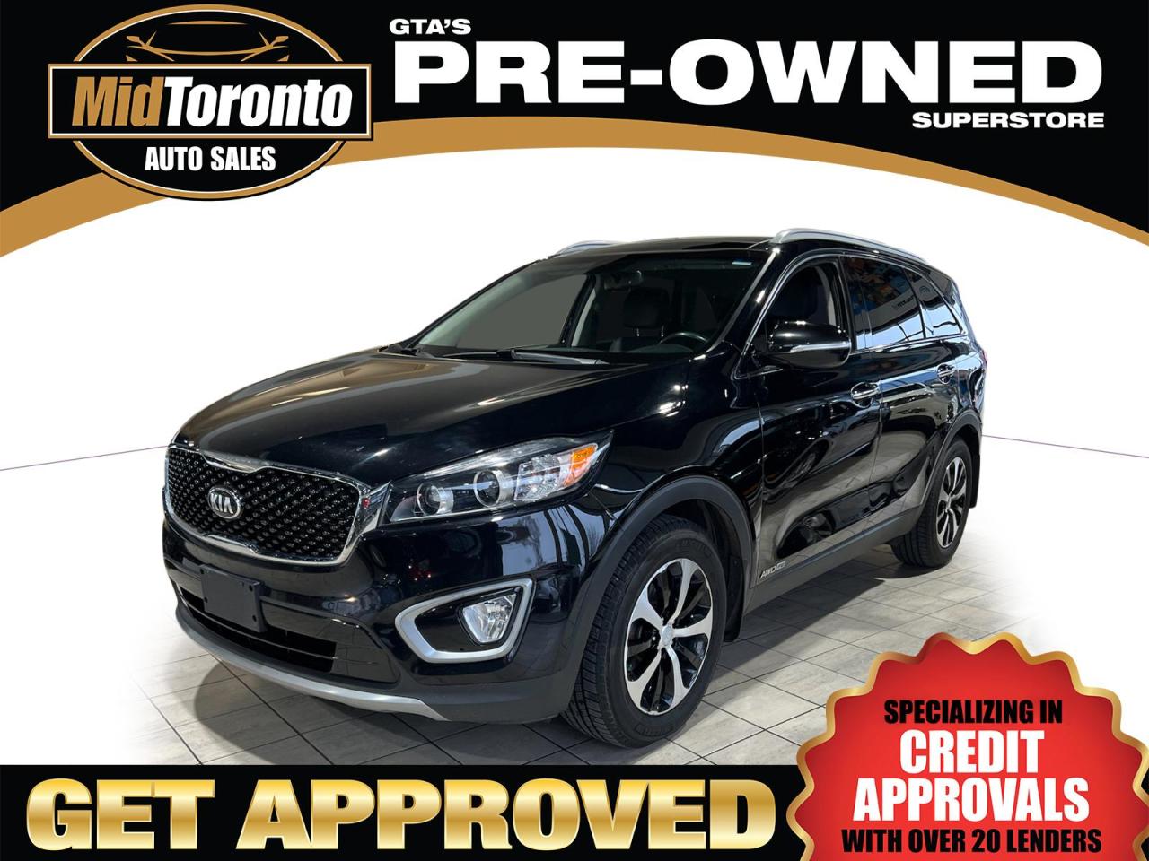 Used 2017 Kia Sorento EX V6 AWD - Large Panoramic Power Sun Roof - Apple Car Play Andriod Auto - Leather - No Accidents - One Owner - 7 Passenger for sale in North York, ON