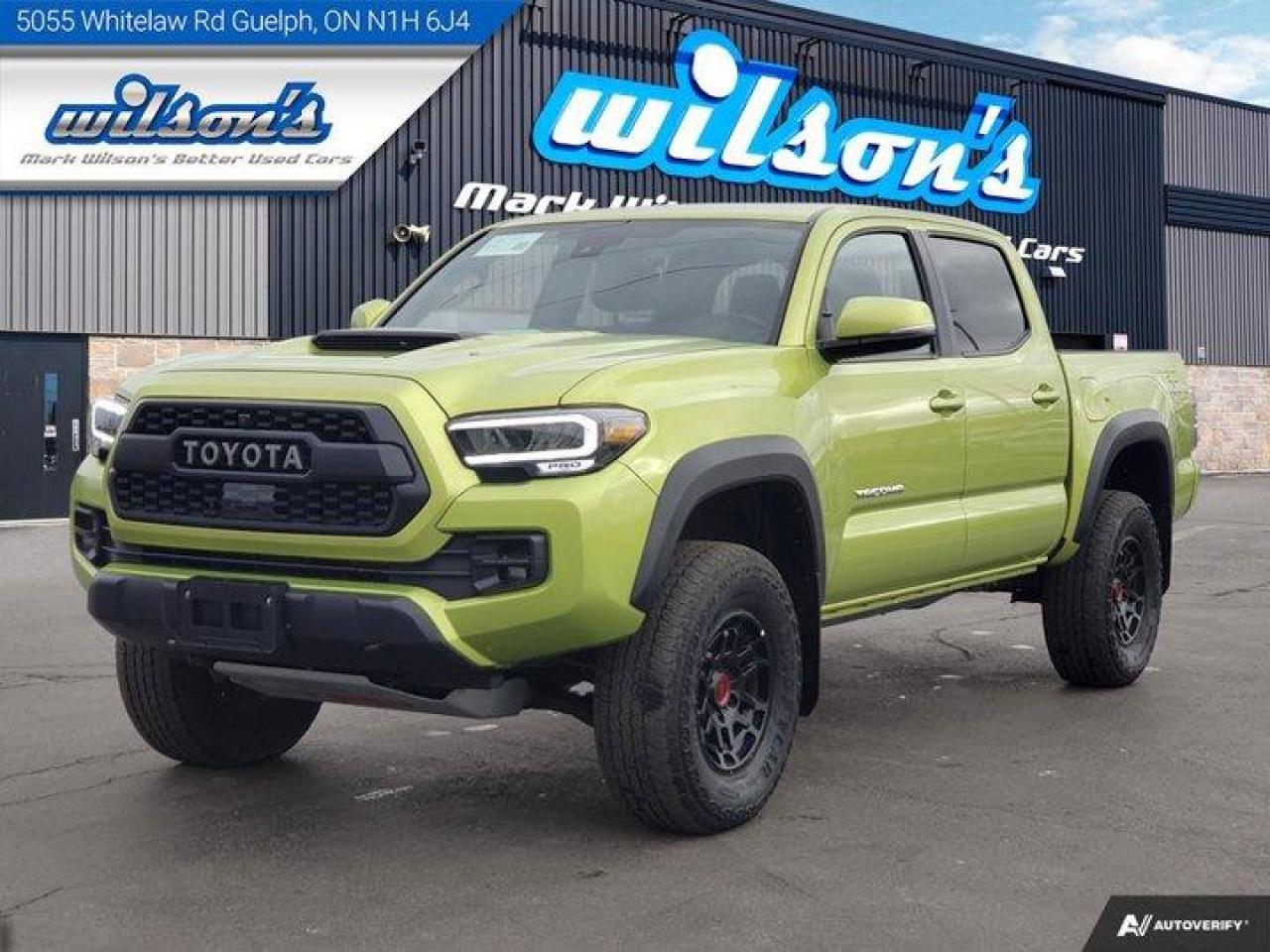Used 2022 Toyota Tacoma TRD PRO 4X4 - Leather, Sunroof, Navigation, Radar Cruise, Blindspot Monitor, 360 Camera & More! for sale in Guelph, ON