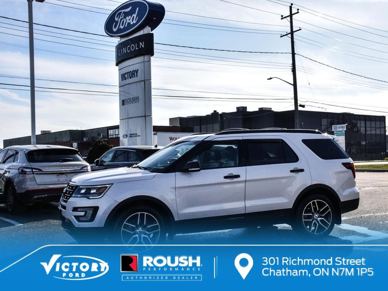 Used 2017 Ford Explorer Sport 4WD | ADAPTIVE CRUSIE CONTROL | 2ND ROW CAPTAIN | for sale in Chatham, ON