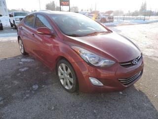 Used 2012 Hyundai Elantra Limited Sunroof Leather Snow Tires Selling AS-IS for sale in Gorrie, ON