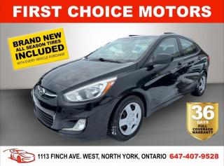 Welcome to First Choice Motors, the largest car dealership in Toronto of pre-owned cars, SUVs, and vans priced between $5000-$15,000. With an impressive inventory of over 300 vehicles in stock, we are dedicated to providing our customers with a vast selection of affordable and reliable options.<br><br>Were thrilled to offer a used 2017 Hyundai Accent SE, black color with 205,000km (STK#6839) This vehicle was $8990 NOW ON SALE FOR $6990. It is equipped with the following features:<br>- Automatic Transmission<br>- Sunroof<br>- Heated seats<br>- Bluetooth<br>- Power windows<br>- Power locks<br>- Power mirrors<br>- Air Conditioning<br><br>At First Choice Motors, we believe in providing quality vehicles that our customers can depend on. All our vehicles come with a 36-day FULL COVERAGE warranty. We also offer additional warranty options up to 5 years for our customers who want extra peace of mind.<br><br>Furthermore, all our vehicles are sold fully certified with brand new brakes rotors and pads, a fresh oil change, and brand new set of all-season tires installed & balanced. You can be confident that this car is in excellent condition and ready to hit the road.<br><br>At First Choice Motors, we believe that everyone deserves a chance to own a reliable and affordable vehicle. Thats why we offer financing options with low interest rates starting at 7.9% O.A.C. Were proud to approve all customers, including those with bad credit, no credit, students, and even 9 socials. Our finance team is dedicated to finding the best financing option for you and making the car buying process as smooth and stress-free as possible.<br><br>Our dealership is open 7 days a week to provide you with the best customer service possible. We carry the largest selection of used vehicles for sale under $9990 in all of Ontario. We stock over 300 cars, mostly Hyundai, Chevrolet, Mazda, Honda, Volkswagen, Toyota, Ford, Dodge, Kia, Mitsubishi, Acura, Lexus, and more. With our ongoing sale, you can find your dream car at a price you can afford. Come visit us today and experience why we are the best choice for your next used car purchase!<br><br>All prices exclude a $10 OMVIC fee, license plates & registration and ONTARIO HST (13%)