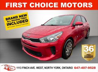 Welcome to First Choice Motors, the largest car dealership in Toronto of pre-owned cars, SUVs, and vans priced between $5000-$15,000. With an impressive inventory of over 300 vehicles in stock, we are dedicated to providing our customers with a vast selection of affordable and reliable options.<br><br>Were thrilled to offer a used 2018 Kia Rio LX , red color with 143,000km (STK#6847) This vehicle was $13990 NOW ON SALE FOR $11990. It is equipped with the following features:<br>- Automatic Transmission<br>- Hatchback<br>- Heated seats<br>- Bluetooth<br>- Reverse camera<br>- Alloy wheels<br>- Power windows<br>- Power locks<br>- Power mirrors<br>- Air Conditioning<br><br>At First Choice Motors, we believe in providing quality vehicles that our customers can depend on. All our vehicles come with a 36-day FULL COVERAGE warranty. We also offer additional warranty options up to 5 years for our customers who want extra peace of mind.<br><br>Furthermore, all our vehicles are sold fully certified with brand new brakes rotors and pads, a fresh oil change, and brand new set of all-season tires installed & balanced. You can be confident that this car is in excellent condition and ready to hit the road.<br><br>At First Choice Motors, we believe that everyone deserves a chance to own a reliable and affordable vehicle. Thats why we offer financing options with low interest rates starting at 7.9% O.A.C. Were proud to approve all customers, including those with bad credit, no credit, students, and even 9 socials. Our finance team is dedicated to finding the best financing option for you and making the car buying process as smooth and stress-free as possible.<br><br>Our dealership is open 7 days a week to provide you with the best customer service possible. We carry the largest selection of used vehicles for sale under $9990 in all of Ontario. We stock over 300 cars, mostly Hyundai, Chevrolet, Mazda, Honda, Volkswagen, Toyota, Ford, Dodge, Kia, Mitsubishi, Acura, Lexus, and more. With our ongoing sale, you can find your dream car at a price you can afford. Come visit us today and experience why we are the best choice for your next used car purchase!<br><br>All prices exclude a $10 OMVIC fee, license plates & registration and ONTARIO HST (13%)