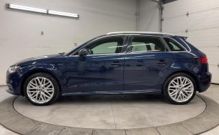 Used 2018 Audi A3 Sportback e-tron PLUG-IN HYBRID| SUNROOF| HTD LEATHER| NAV| LOW KMS for sale in Ottawa, ON