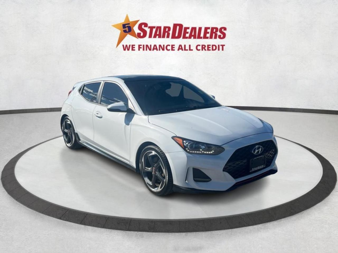 Used 2020 Hyundai Veloster Turbo NAV LEATHER SUNROOF WE FINANCE ALL CREDIT for sale in London, ON