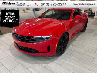 <br> <br>  This Camaro possesses sharp lines, nimble handling, potent acceleration and excellent on road performance. <br> <br>With all the tech and luxury features you expect from a modern vehicle paired with iconic and legendary performance, you can be sure this 2024 Chevy Camaro is the car of your dreams. Built around a smaller, lighter architecture than the previous generation, this Chevrolet Camaro takes full advantage of its tighter proportions with more responsive braking, better handling in the corners and more nimble driving performance.<br> <br> This red hot coupe  has an automatic transmission and is powered by a  335HP 3.6L V6 Cylinder Engine.<br> <br> Our Camaros trim level is 3LT. A sonorous 9-speaker Bose Premium audio setup, a heated steering wheel, mobile device wireless charging and a drivers heads up display are among the many desirable upgrades on this Camaro 3LT trim. Also standard include dual-zone climate control and heated and ventilated front seats with leather-trimmed upholstery, along with Apple CarPlay and Android Auto, SiriusXM satellite radio, and Wi-Fi hotspot capability. Additional features include blind spot detection, remote keyless entry, sport suspension, and a rearview camera. This vehicle has been upgraded with the following features: Navigation Package, Sunroof, Remote Engine Start, 20 Inch Aluminum Wheels, Rear Spoiler.  This is a demonstrator vehicle driven by a member of our staff and has just 3000 kms.<br><br> <br>To apply right now for financing use this link : <a href=https://creditonline.dealertrack.ca/Web/Default.aspx?Token=b35bf617-8dfe-4a3a-b6ae-b4e858efb71d&Lang=en target=_blank>https://creditonline.dealertrack.ca/Web/Default.aspx?Token=b35bf617-8dfe-4a3a-b6ae-b4e858efb71d&Lang=en</a><br><br> <br/> Weve discounted this vehicle $4500.    5.99% financing for 84 months.  Incentives expire 2024-05-31.  See dealer for details. <br> <br><br> Come by and check out our fleet of 40+ used cars and trucks and 140+ new cars and trucks for sale in Ottawa.  o~o