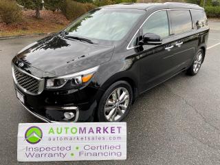 Used 2017 Kia Sedona SX-L,  LOADED, WARRANTY, FINANCING, INSPECTED W/ BCAA MEMBERSHIP! for sale in Surrey, BC