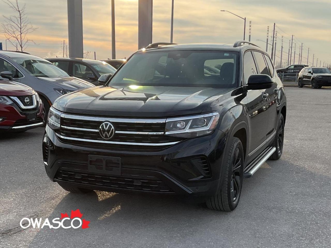 Used 2022 Volkswagen Atlas 3.6L Highline! Captains Chairs! Black Alloy Wheels for sale in Whitby, ON