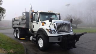 2009 International 7600 Plow/Hook Truck Air Brakes Dually Diesel, 10.8L L6 DIESEL engine, Cummins 6 cylinder, Front Plow is in the box of the truck, 2 door, automatic, cruise control, air horn, power windows, power locks, power mirrors, heated mirrors, window locks, plow light, baked region, max ac, engine brake diff lock, pal lock, fan override, work light, beacon light, wig wag, alley light, hopper light, winter engine intake, PTO, IQAN spreader/auger controller, locking center storage, outdoor storage, compartment, am/fm, radio, cd player, aux, front and belly plow, hydraulic hook with dump box, air conditioning, AM/FM radio, power door locks, power windows, power mirrors, white exterior, grey interior, cloth. Certificate and Decal Valid to May 2024 $83,510.00 plus $375 processing fee, $83,885.00 total payment obligation before taxes.  Listing report, warranty, contract commitment cancellation fee, financing available on approved credit (some limitations and exceptions may apply). All above specifications and information is considered to be accurate but is not guaranteed and no opinion or advice is given as to whether this item should be purchased. We do not allow test drives due to theft, fraud and acts of vandalism. Instead we provide the following benefits: Complimentary Warranty (with options to extend), Limited Money Back Satisfaction Guarantee on Fully Completed Contracts, Contract Commitment Cancellation, and an Open-Ended Sell-Back Option. Ask seller for details or call 604-522-REPO(7376) to confirm listing availability.